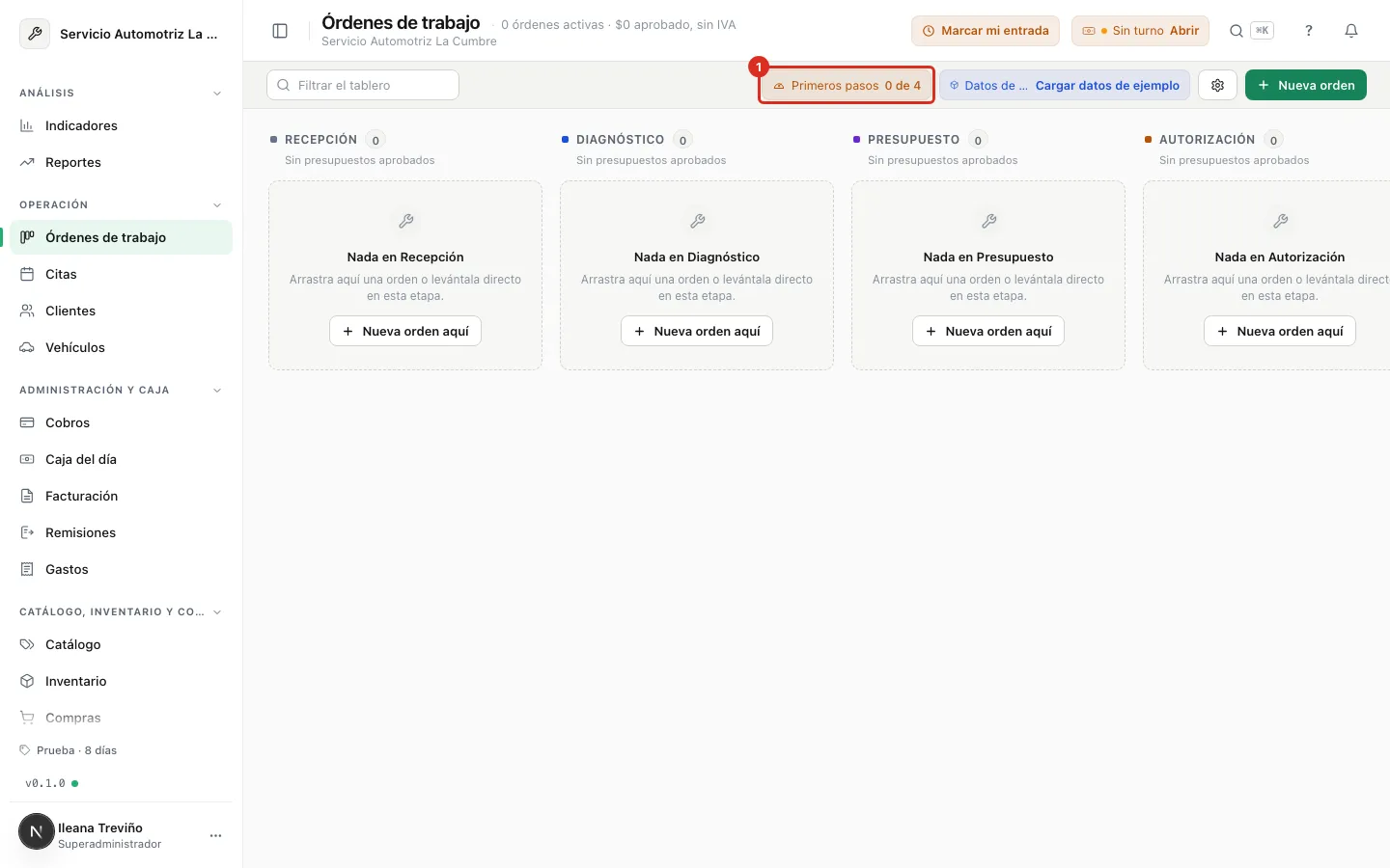Píldora Primeros pasos en el tablero