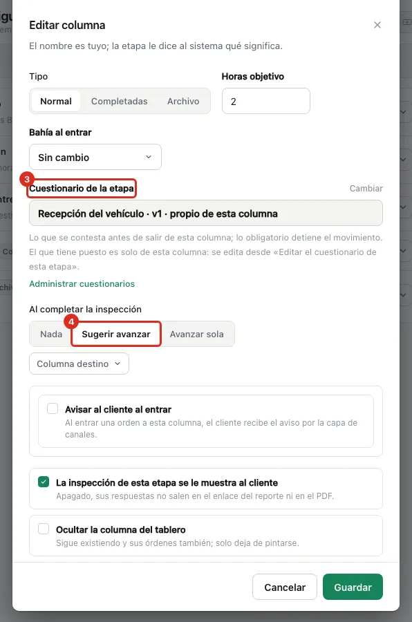Editar columna